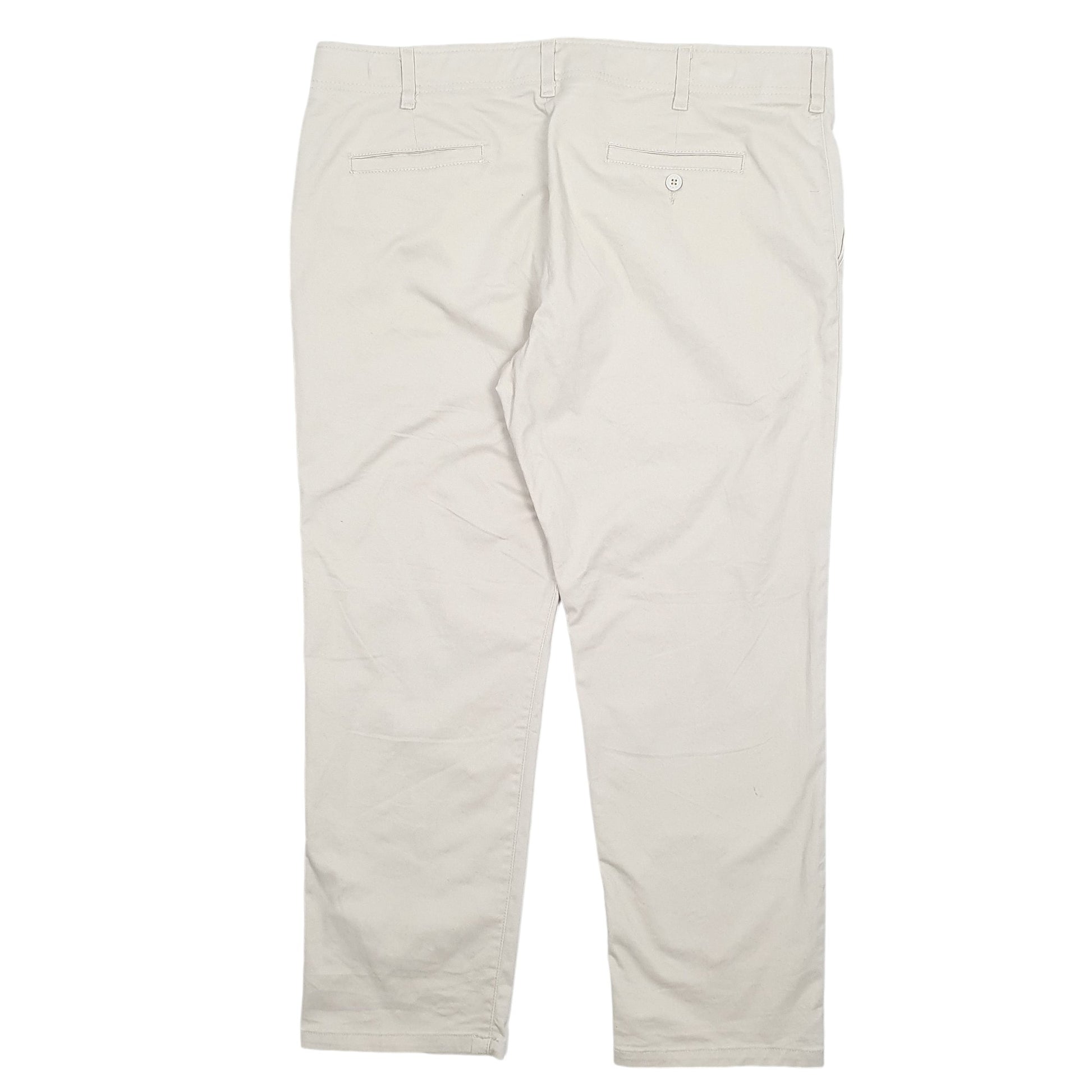 Mens Cream Lee  Chino Trousers