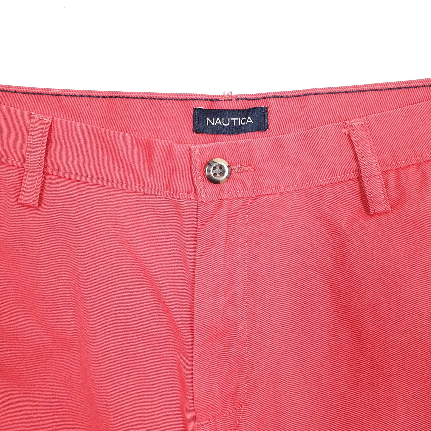 Mens Red Nautica Deck Chino Shorts