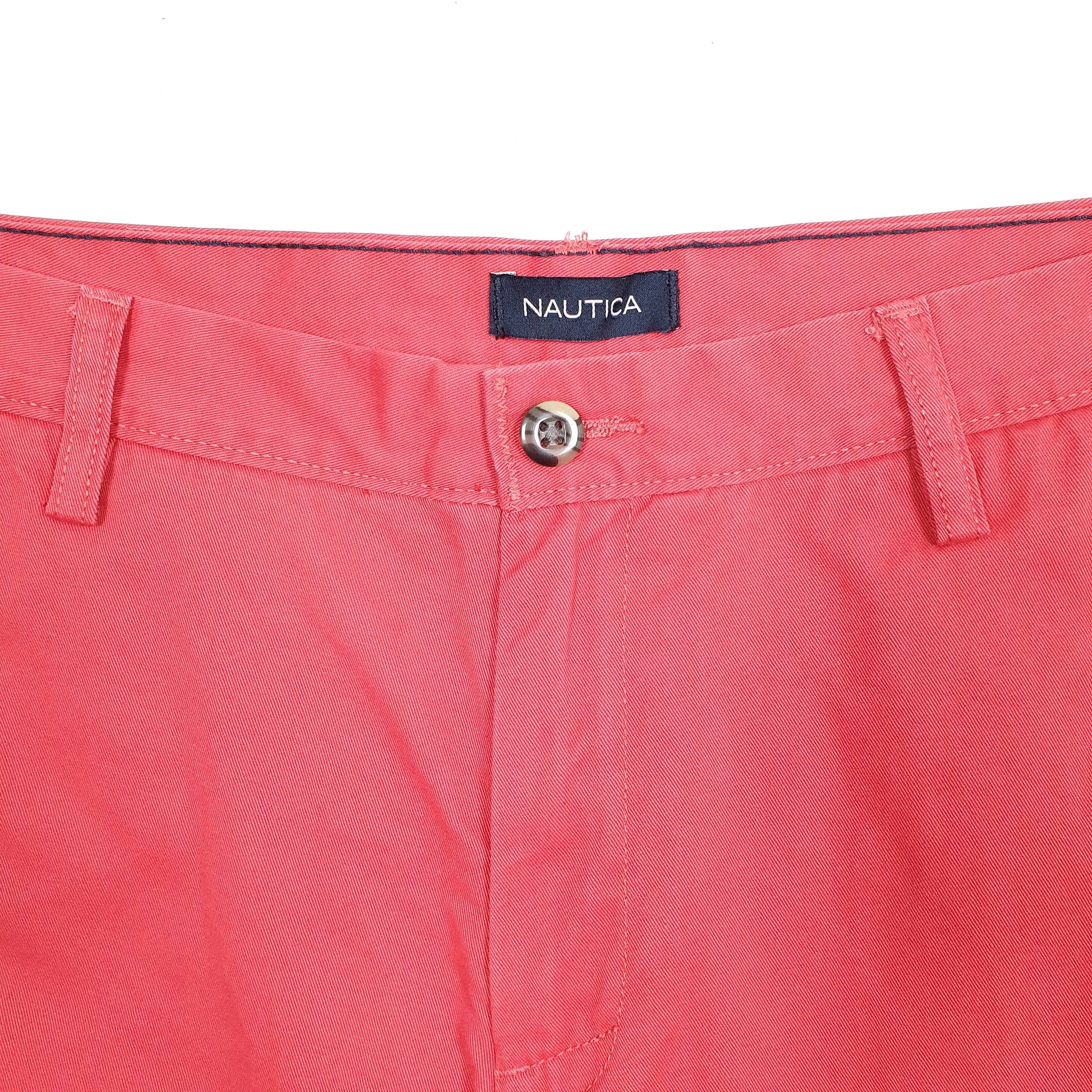 Mens Red Nautica Deck Chino Shorts