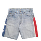 Mens Blue Levis America Reworked Denim Shorts