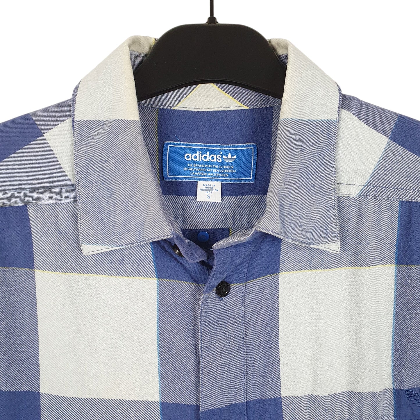 Mens Blue Adidas  Long Sleeve Shirt