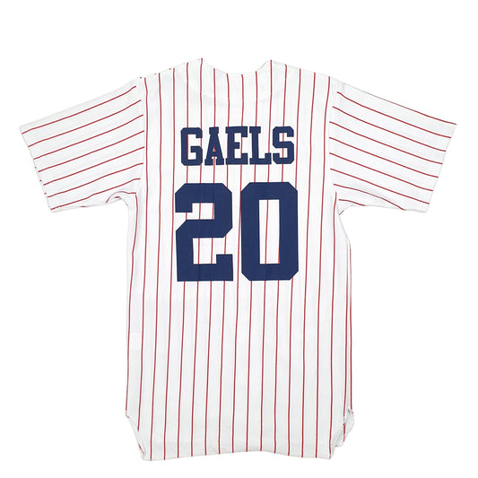 Mens White Champro Sports Baseball Jersey Dublead 2018-2019 Short Sleeve T Shirt