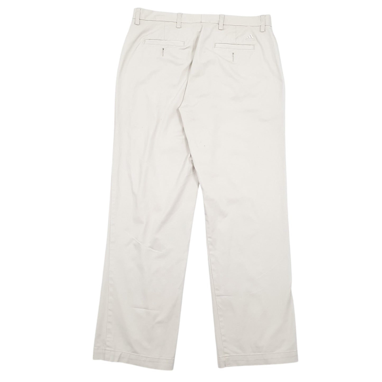 Mens Cream Adidas Stretch Chino Trousers