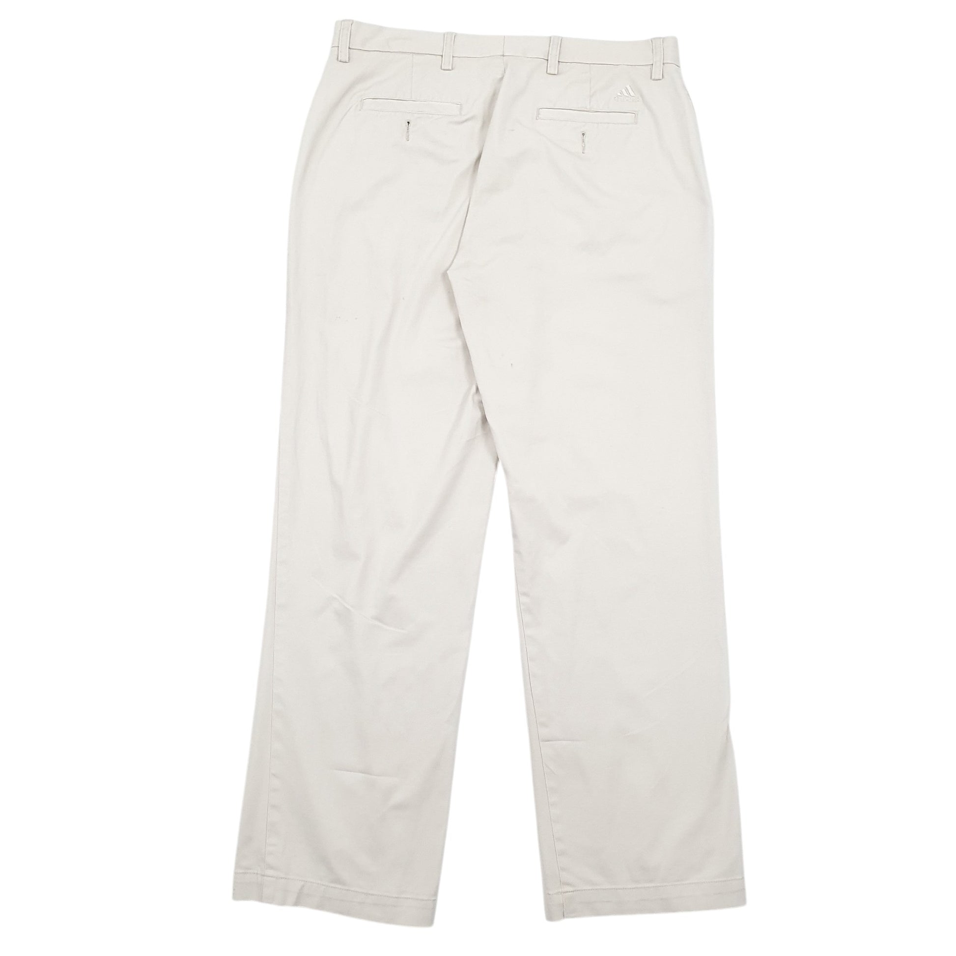 Mens Cream Adidas Stretch Chino Trousers