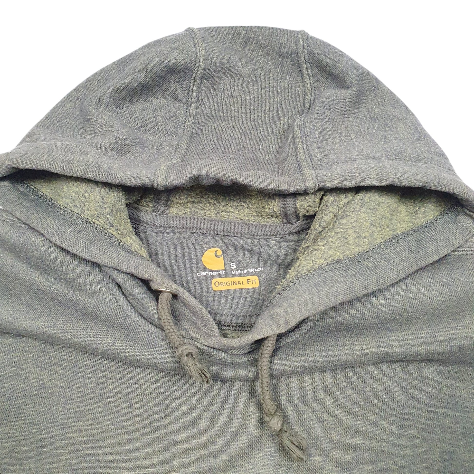 Mens Khaki Carhartt Workwear Spellout Hoodie Jumper