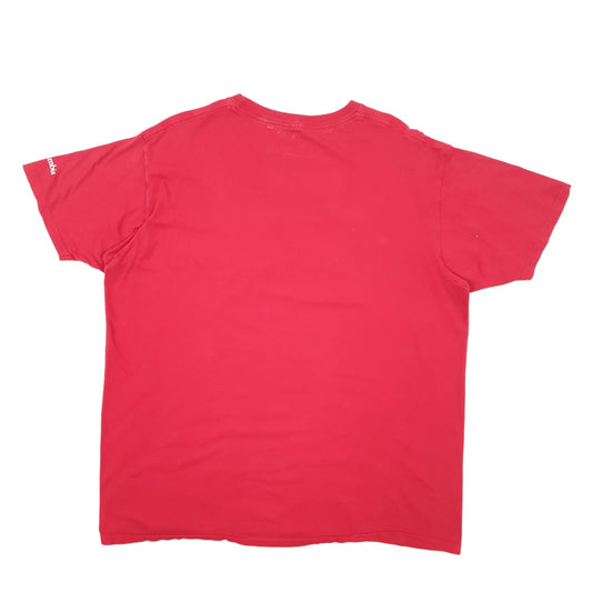 Mens Red Columbia Sportswear  Short Sleeve T Shirt