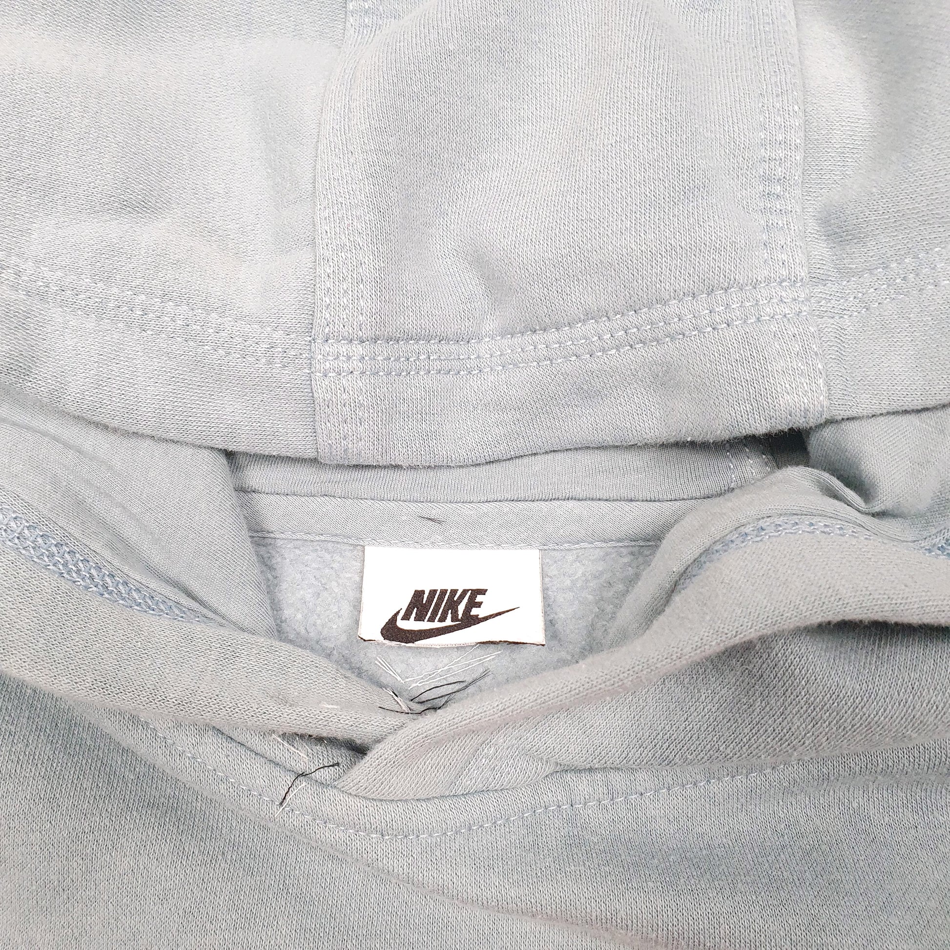 Womens Blue Nike Swoosh Hoodie Jumper