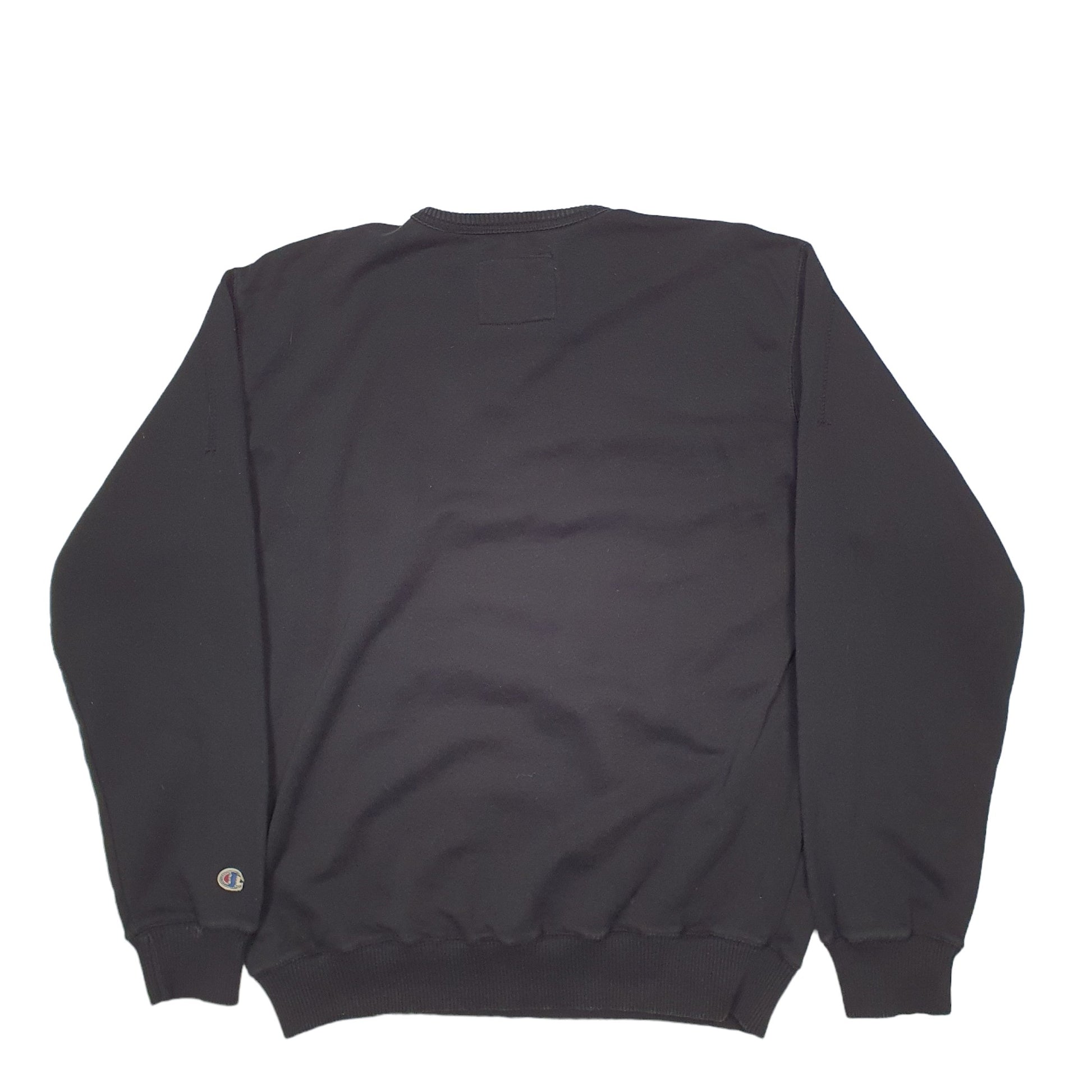 Mens Black Champion USA College Crewneck Jumper