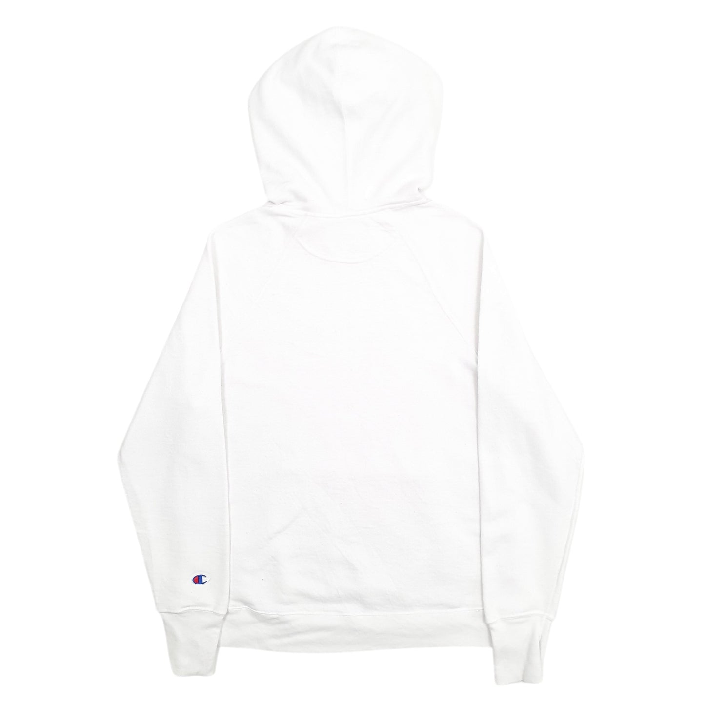 Womens White Champion Spellout Hoodie Jumper