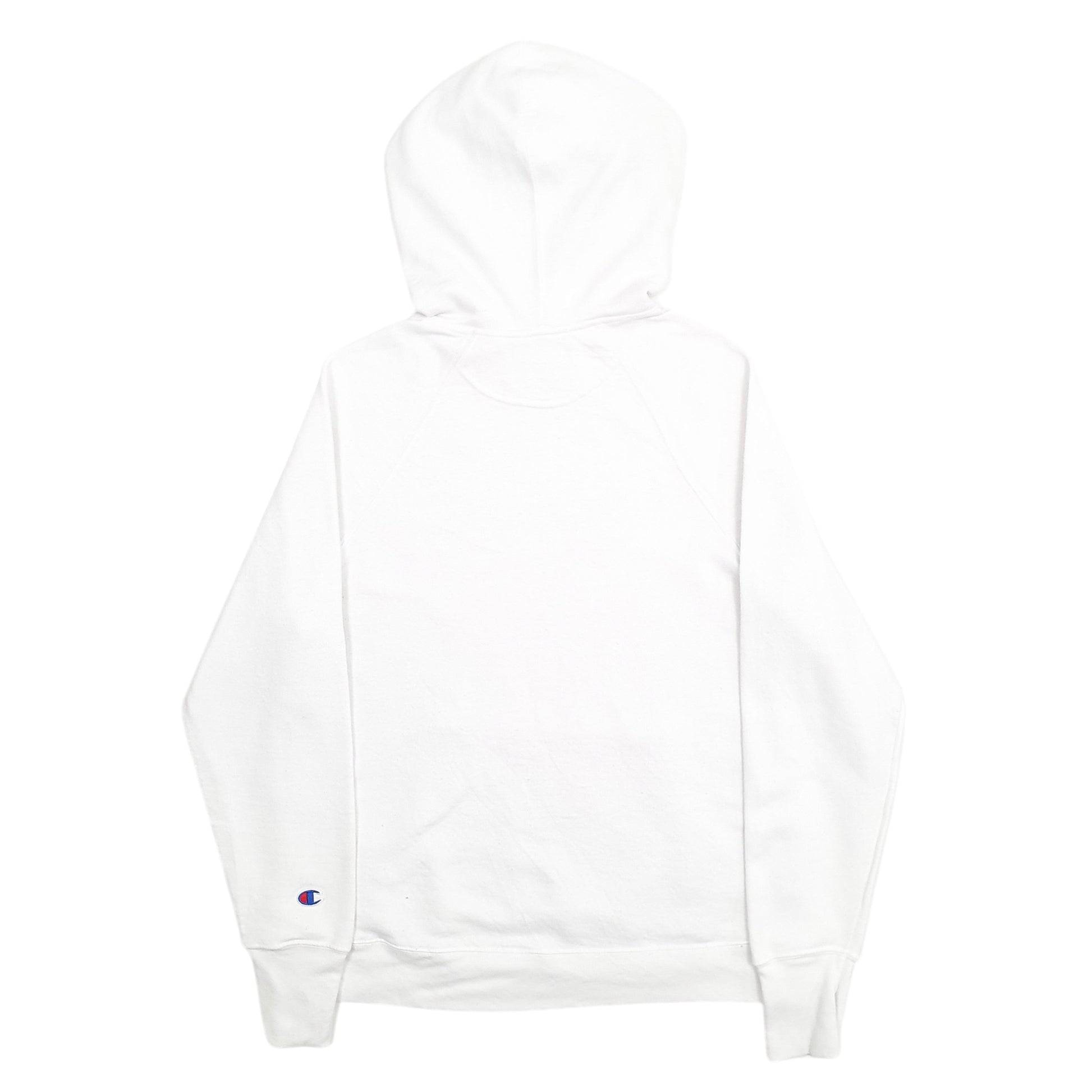 Womens White Champion Spellout Hoodie Jumper