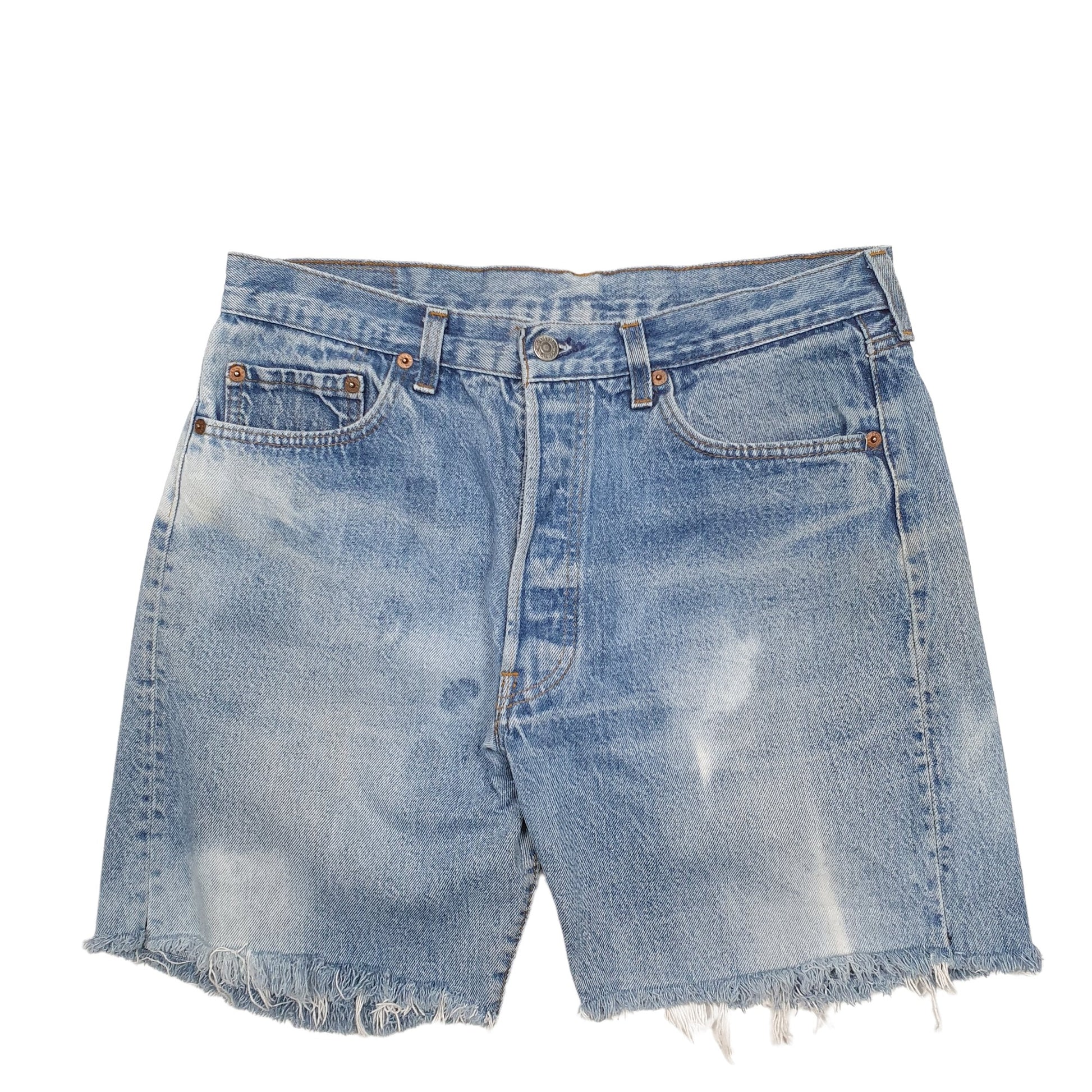 Womens Blue Levis 501 Denim Jorts Denim Shorts