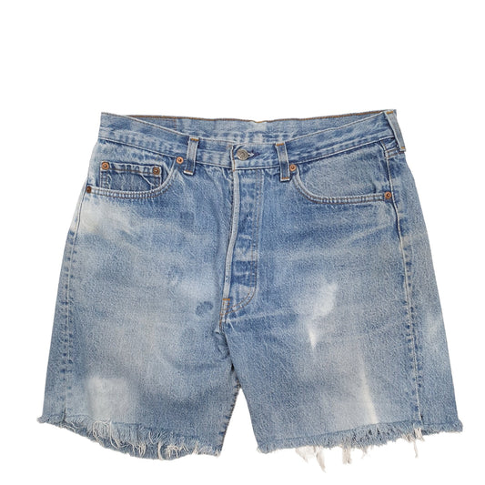 Womens Blue Levis 501 Denim Jorts Denim Shorts