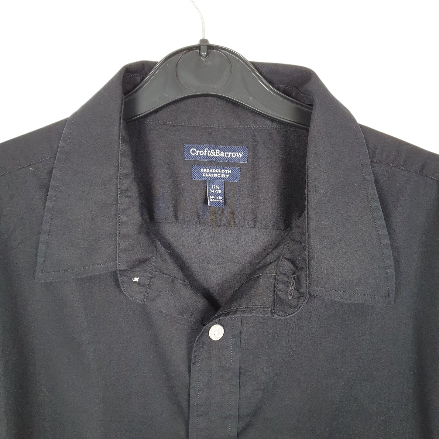 Mens Black Croft & Barrow  Long Sleeve Shirt