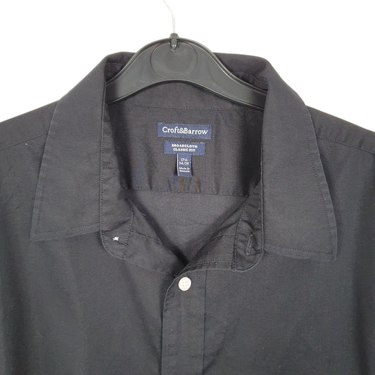 Mens Black Croft & Barrow  Long Sleeve Shirt