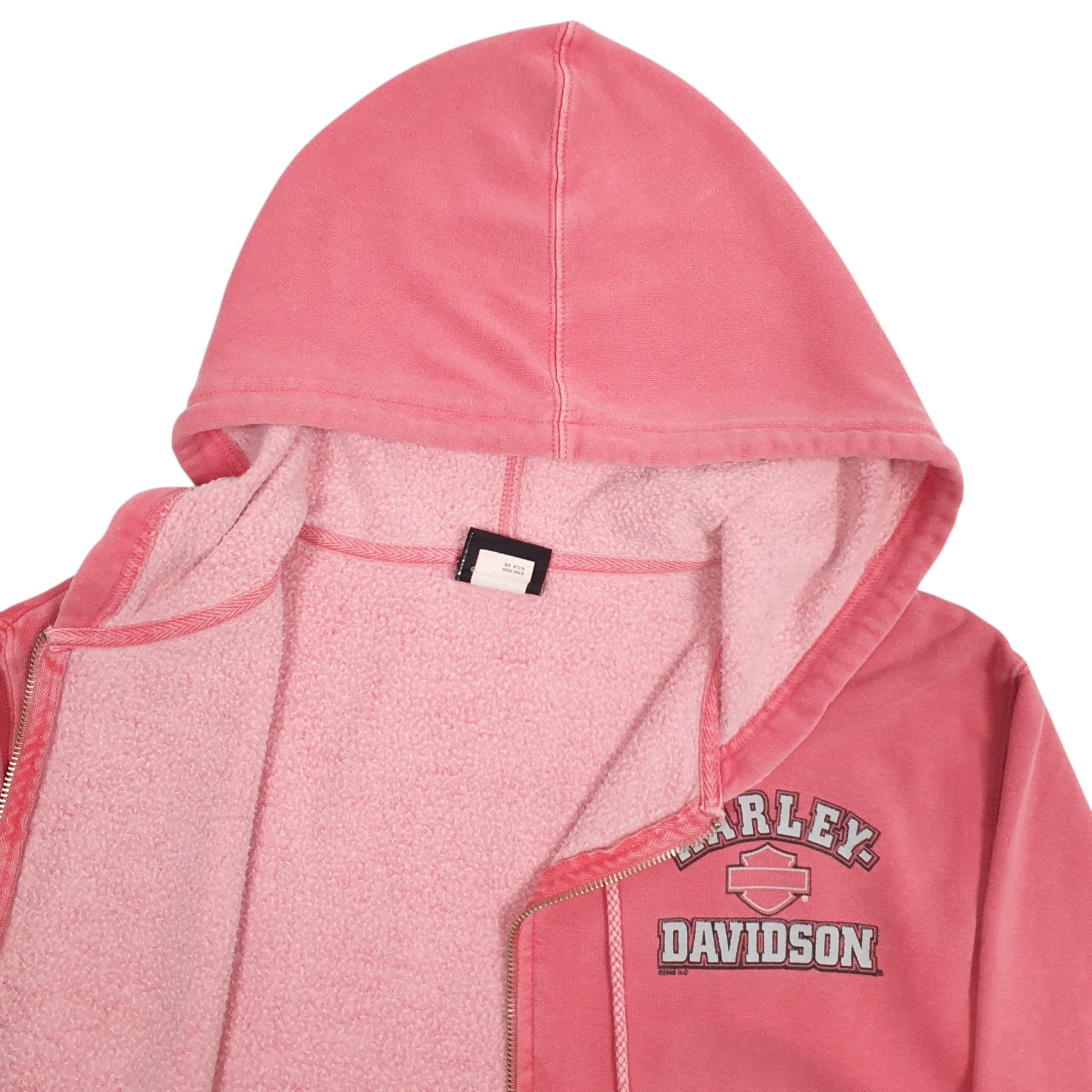 Womens Pink Harley Davidson  Full Zip Jumper
