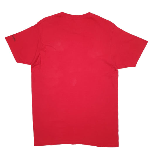 Mens Red Columbia Sportswear Spellout Short Sleeve T Shirt