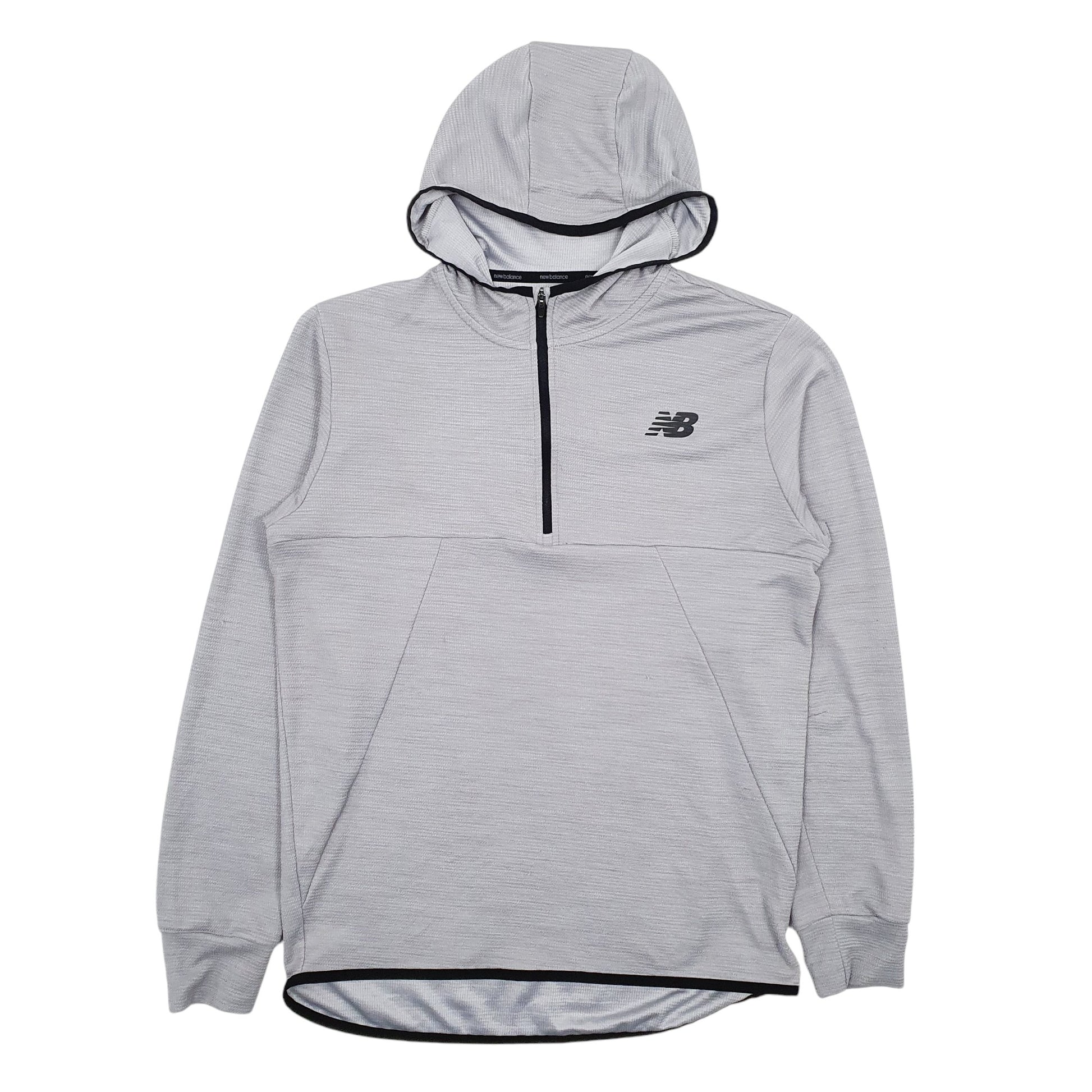 Mens Grey New Balance  Quarter Zip Coat