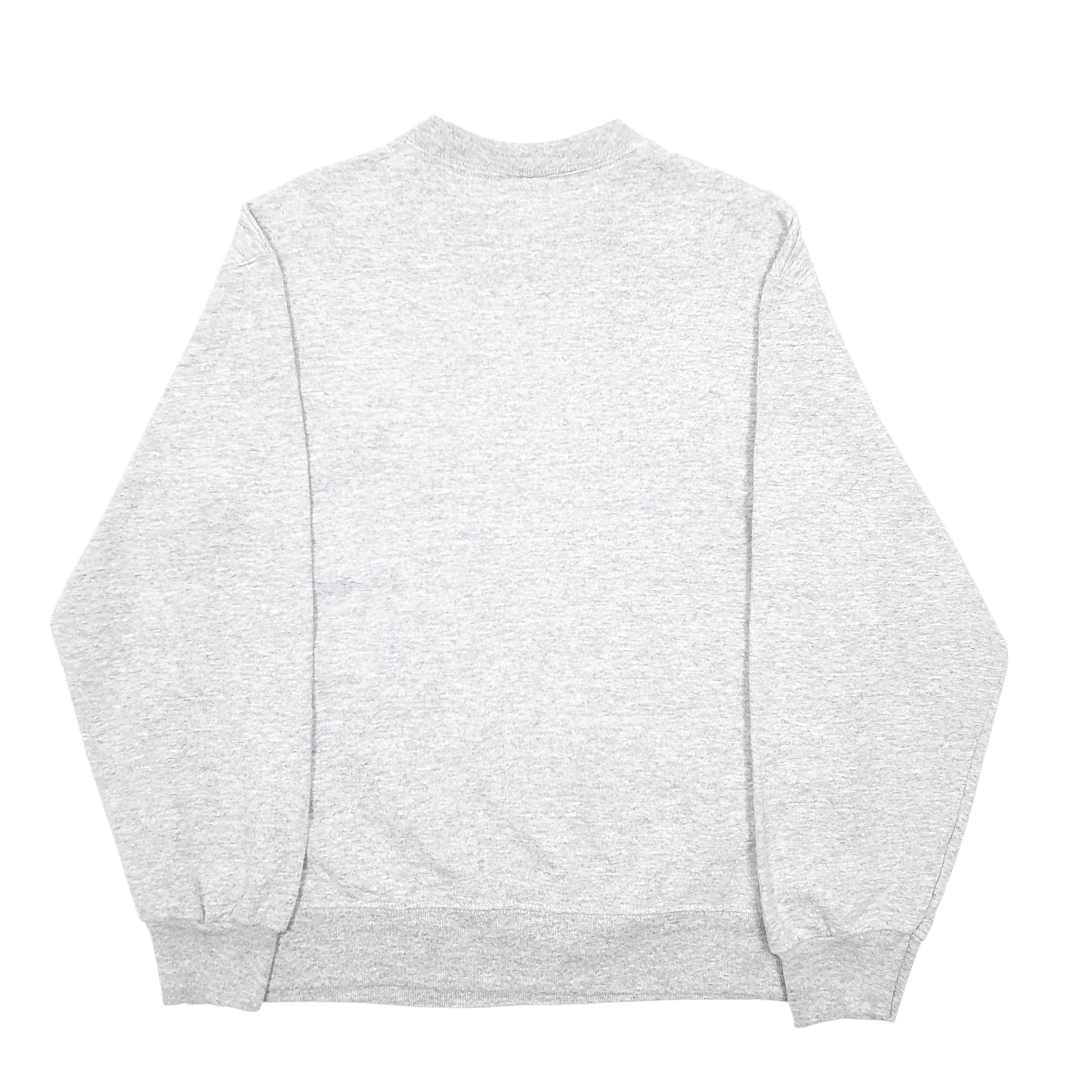 Mens Grey Fruit Of The Loom Fort Knox Eagles Football USA Spellout Crewneck Jumper