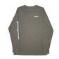 Mens Khaki Patagonia Responsible Tee Spellout Long Sleeve T Shirt