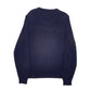 Mens Navy Quba & Co Knitwear V Neck Jumper