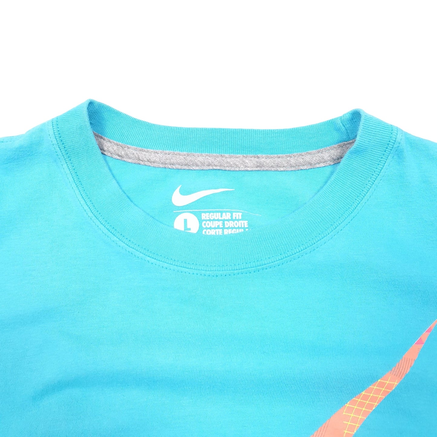Mens Turquoise Nike Lacrosse Swoosh Short Sleeve T Shirt