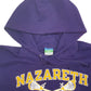 Mens Purple Champion Nazareth Lacrosse Spellout Hoodie Jumper