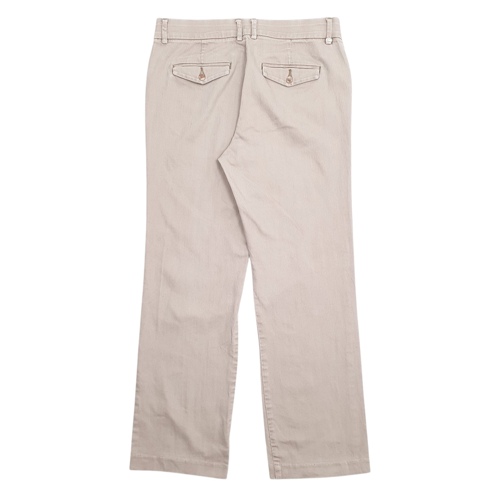 Womens Khaki Lee No Gap Waistband Formal Trousers