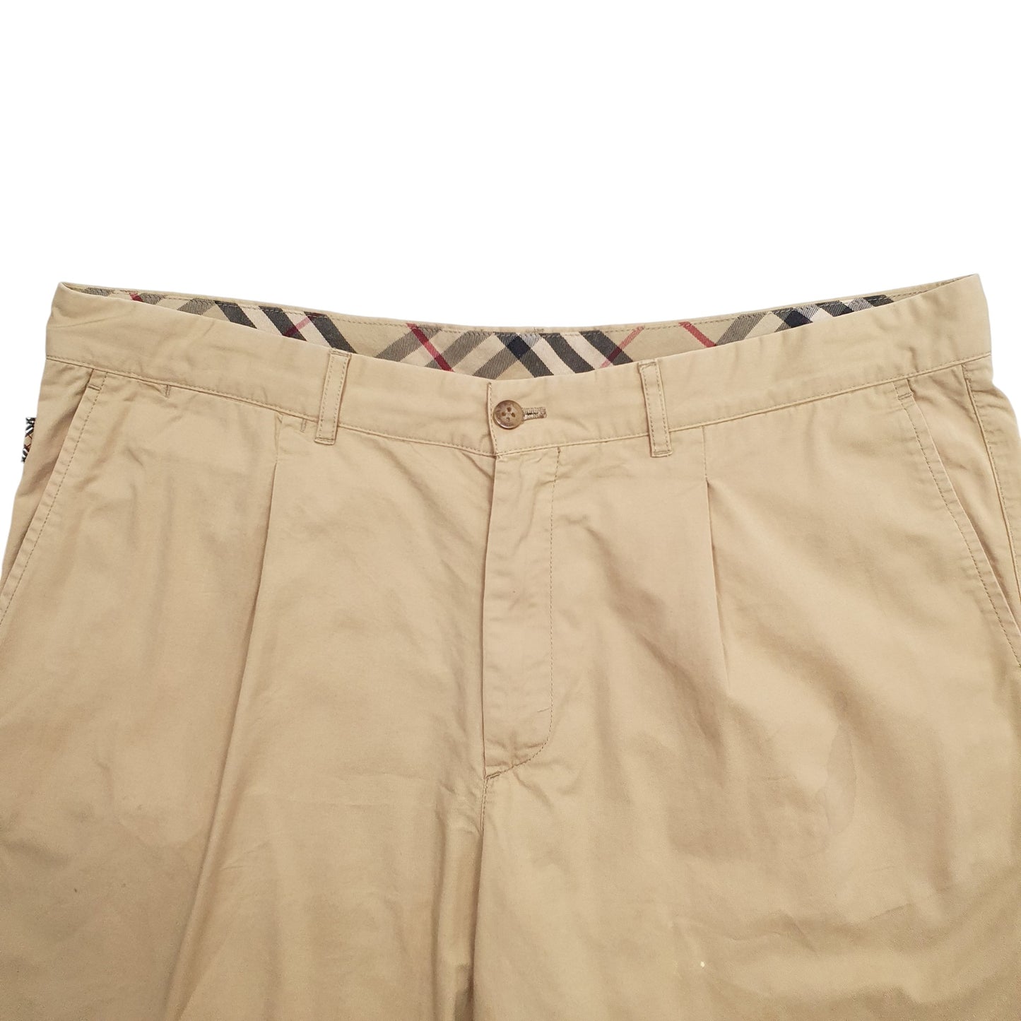 Mens Beige Burberry  Chino Shorts