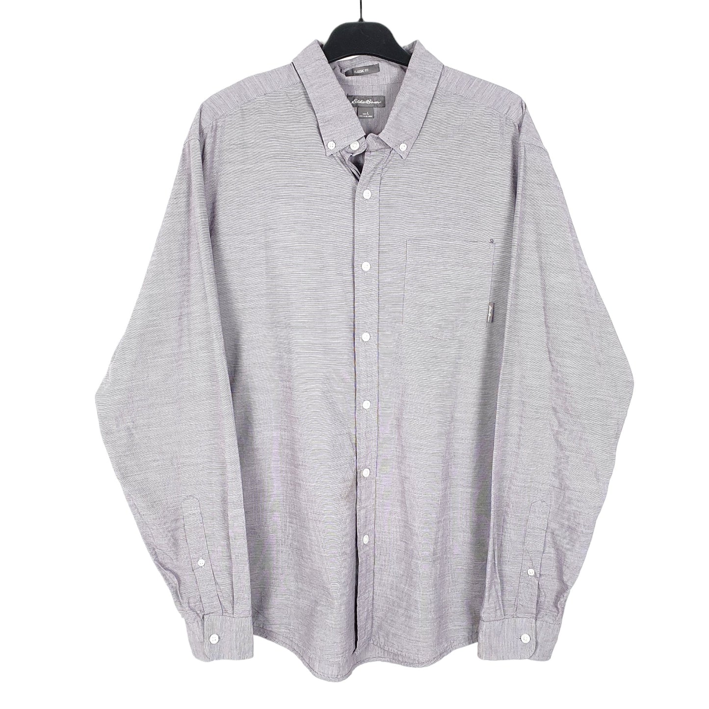 Mens Grey Eddie Bauer  Long Sleeve Shirt