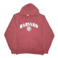 Mens Burgundy Champion Vintage 90s Harvard University Spellout Ivy League Hoodie Jumper