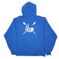 Mens Blue Jerzees Georgia State Hoodie Jumper