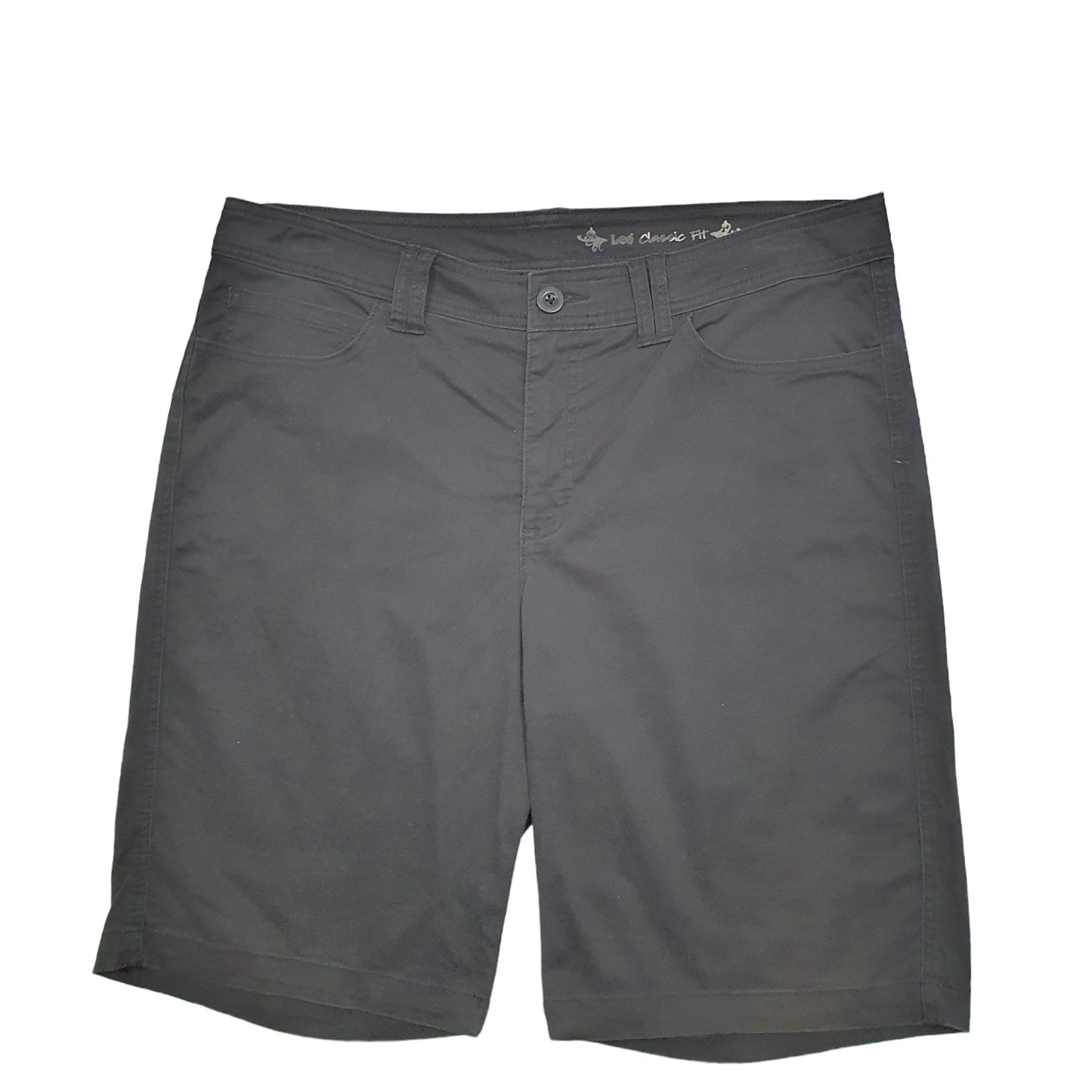 Mens Black Lee Classic Fit Chino Shorts