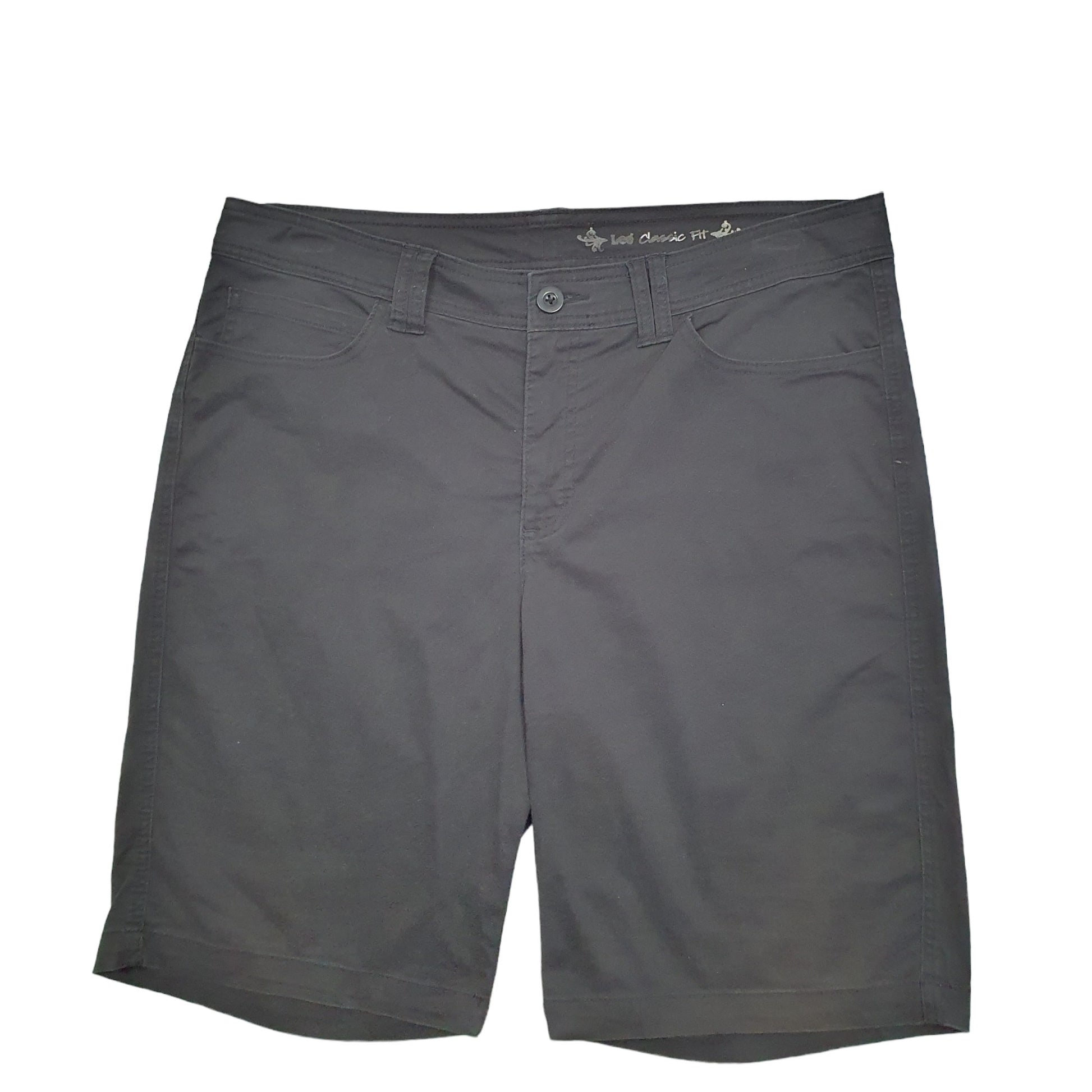Mens Black Lee Classic Fit Chino Shorts