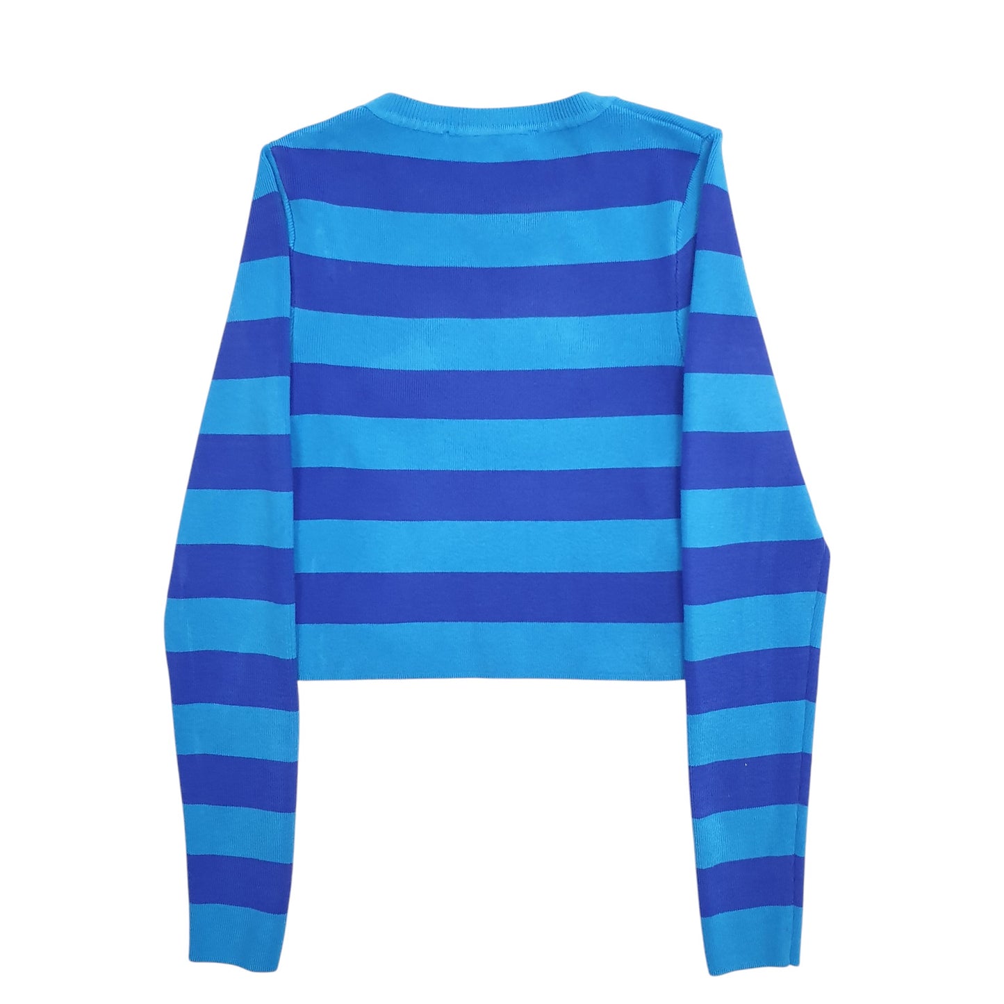 Womens Blue Zara Stripes Crewneck Jumper