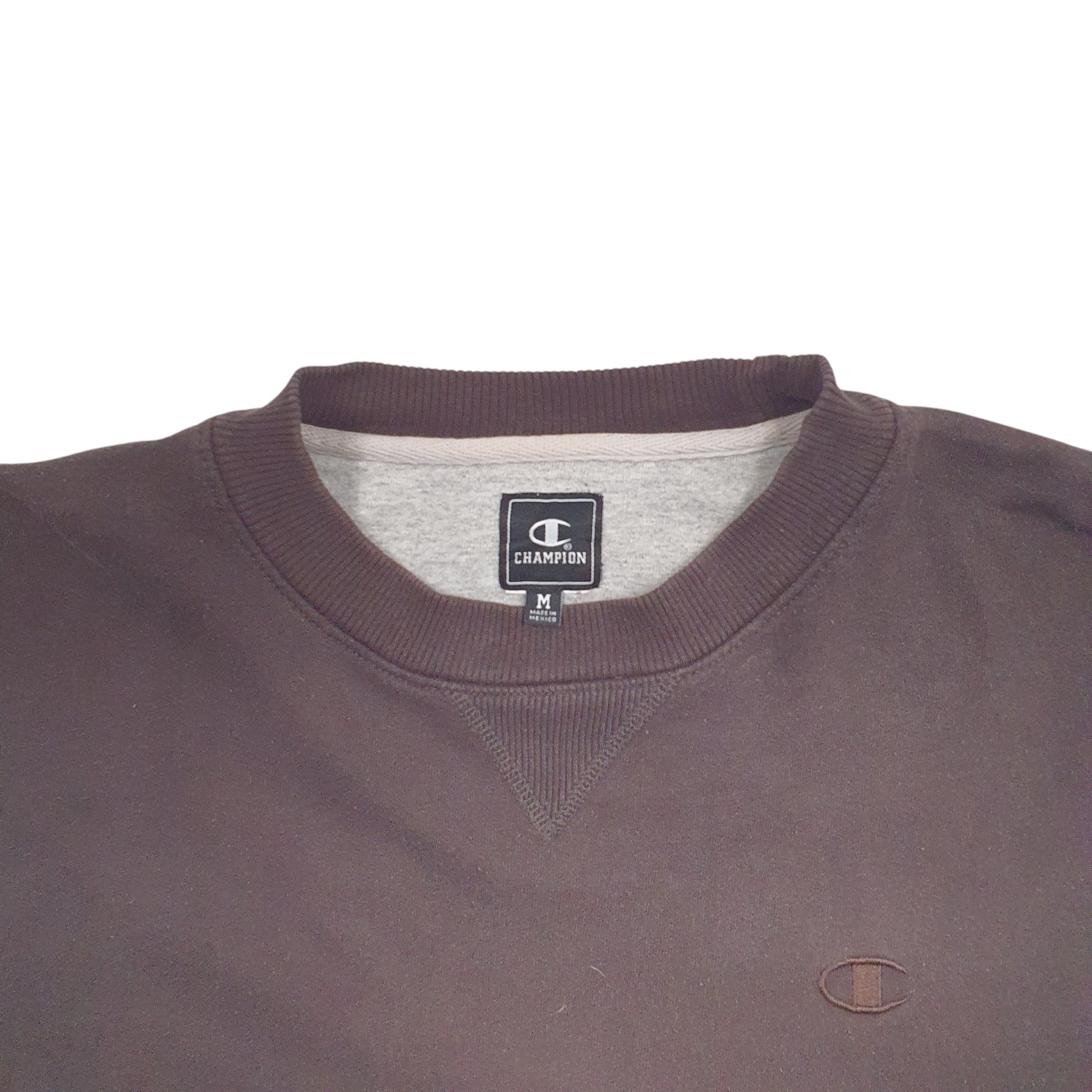 Mens Brown Champion  Crewneck Jumper
