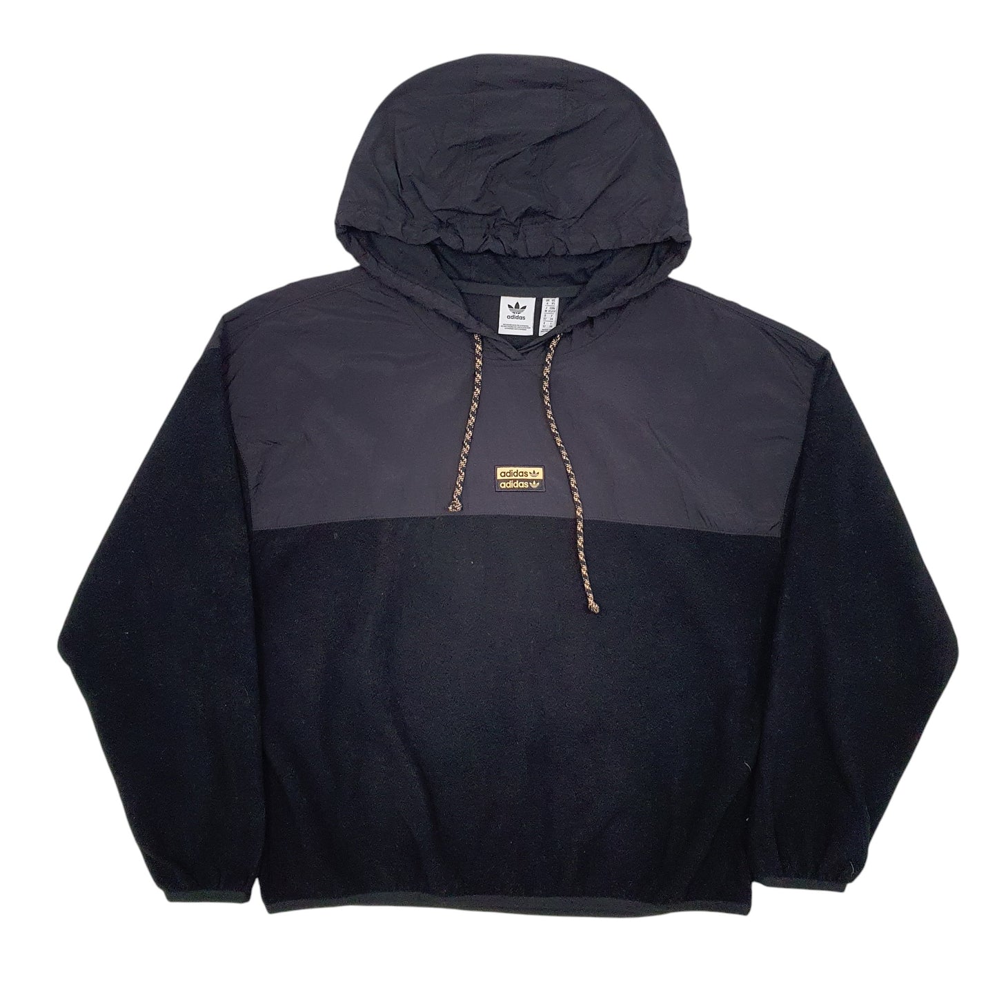 Womens Black Adidas Pullover Hoodie Jumper