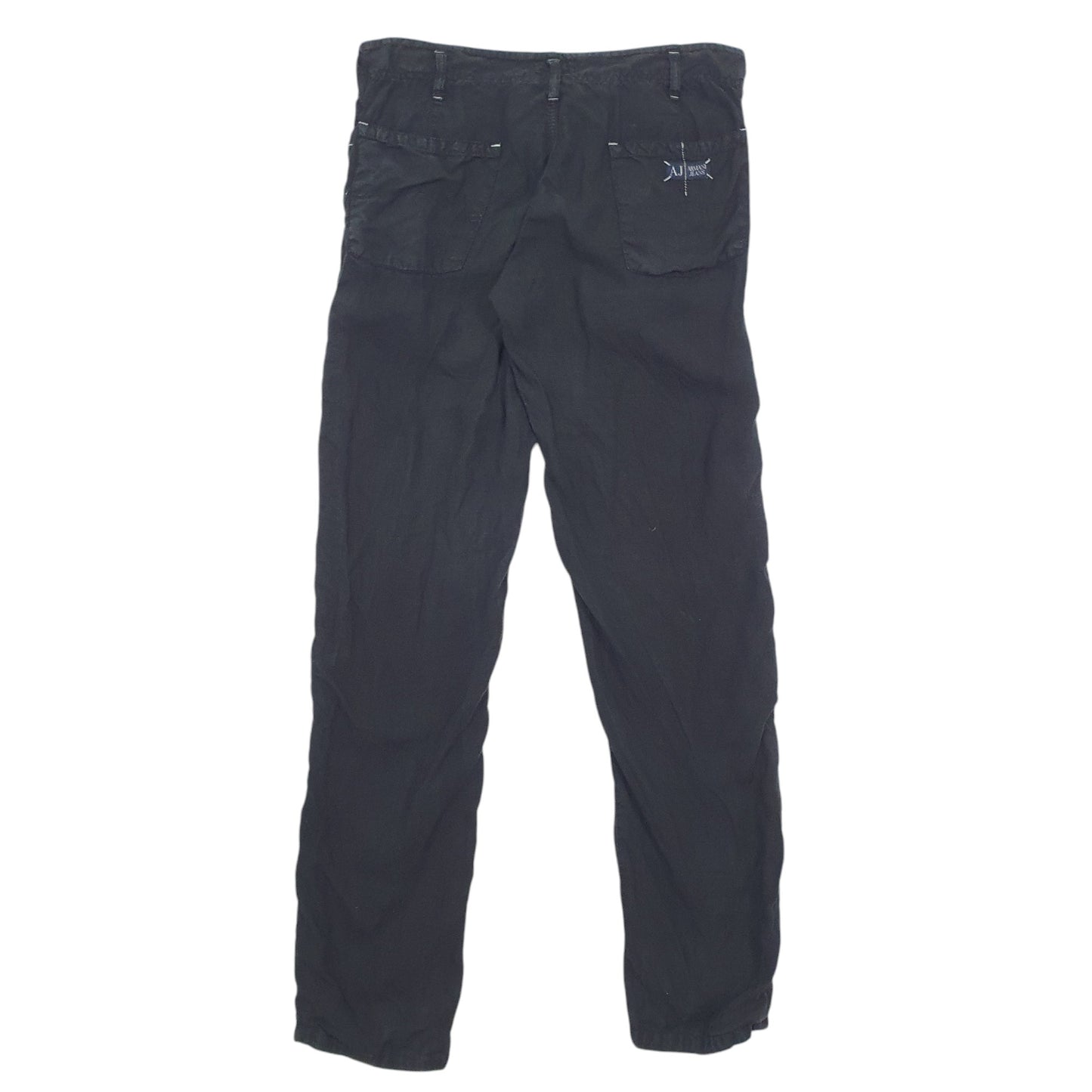 Mens Black Armani Jeans  Chino Trousers