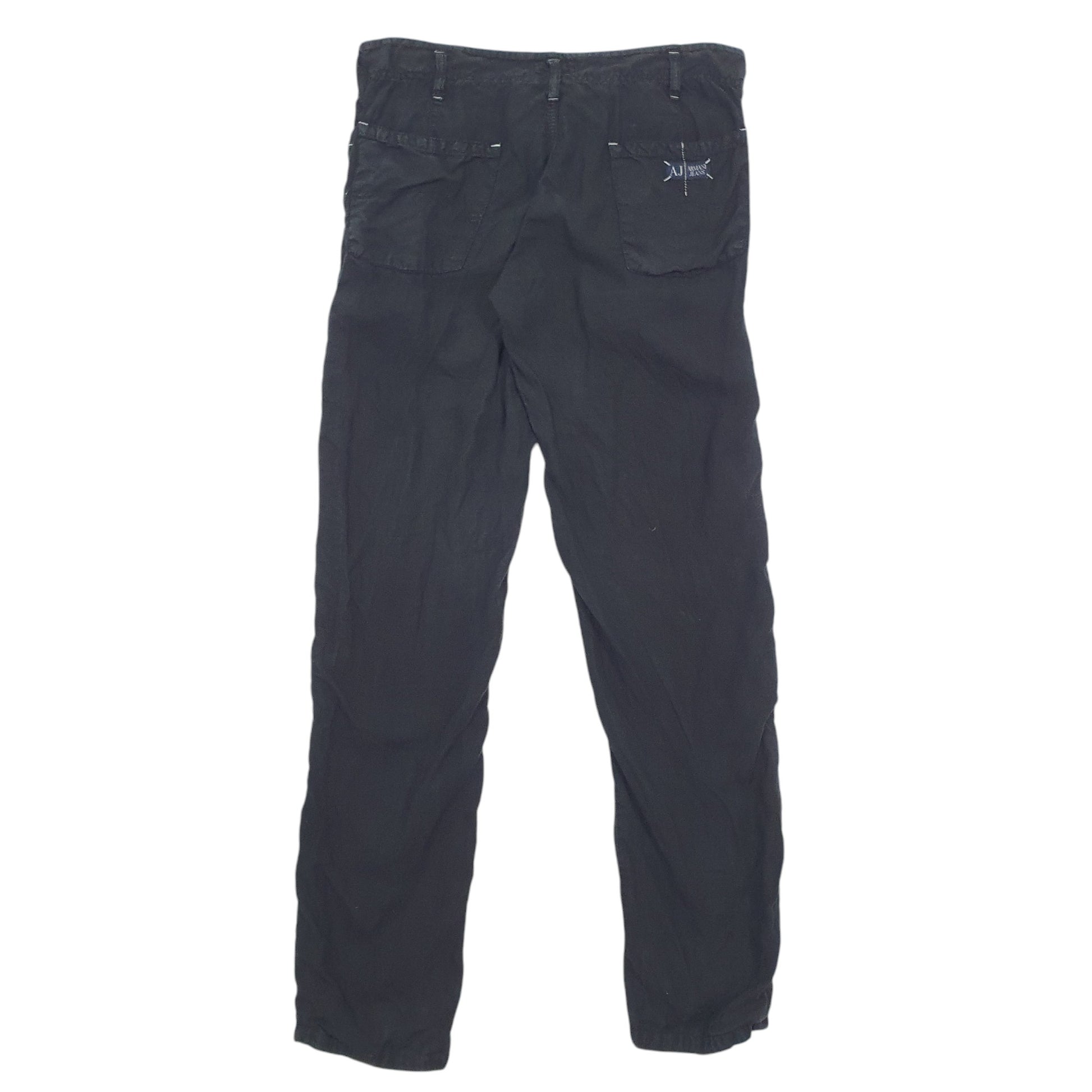 Mens Black Armani Jeans  Chino Trousers