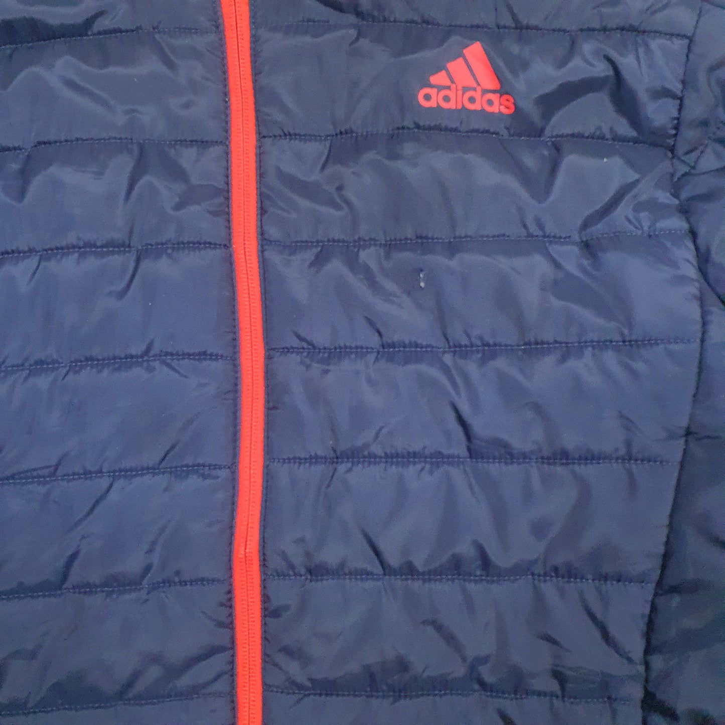 Mens Navy Adidas  Full Zip Coat