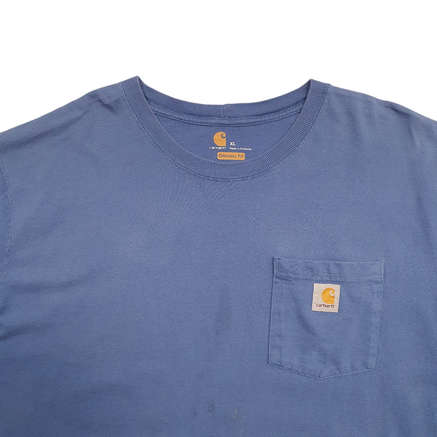 Mens Blue Carhartt  Short Sleeve T Shirt
