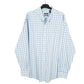 Mens Blue Izod  Long Sleeve Shirt