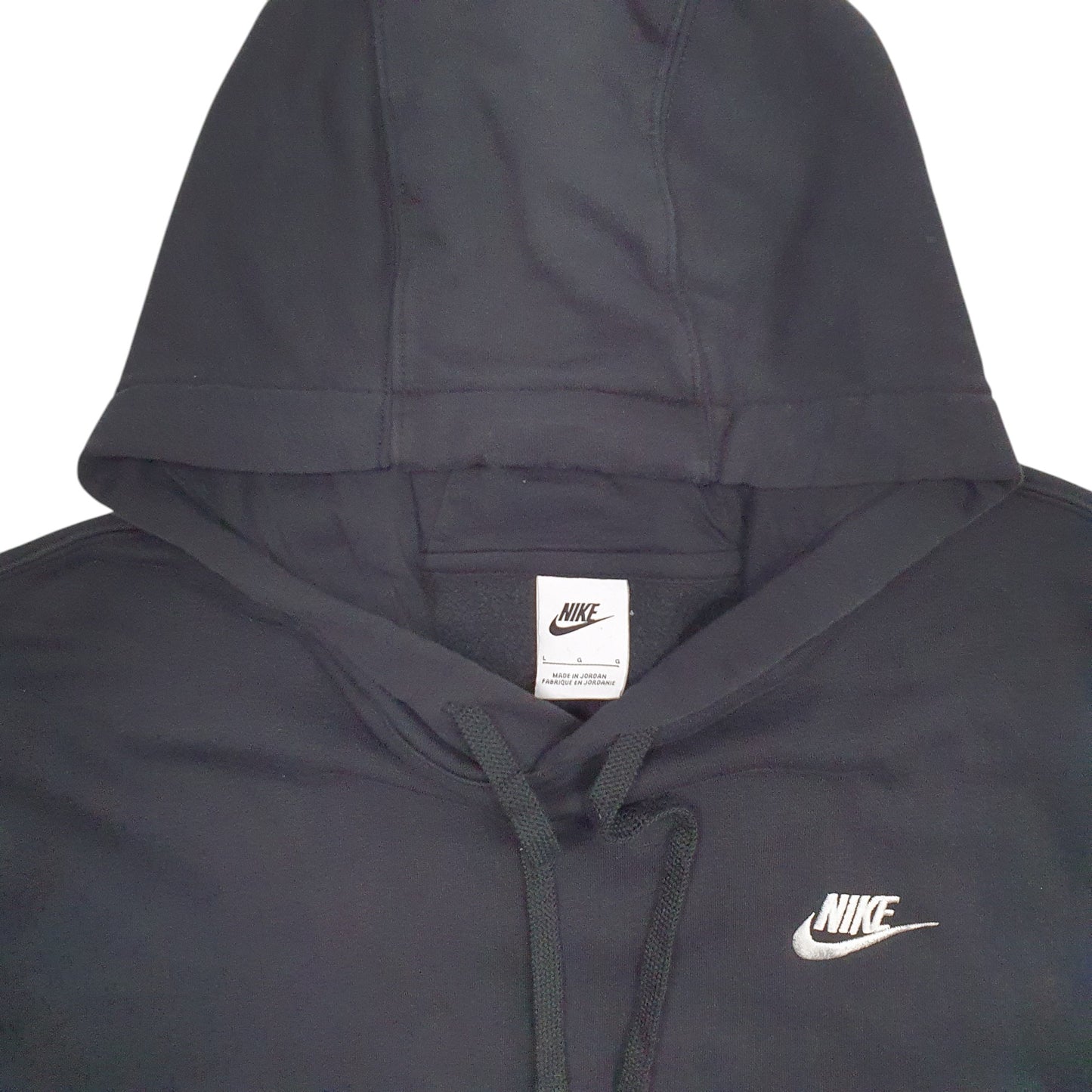 Mens Black Nike Swoosh Hoodie Jumper
