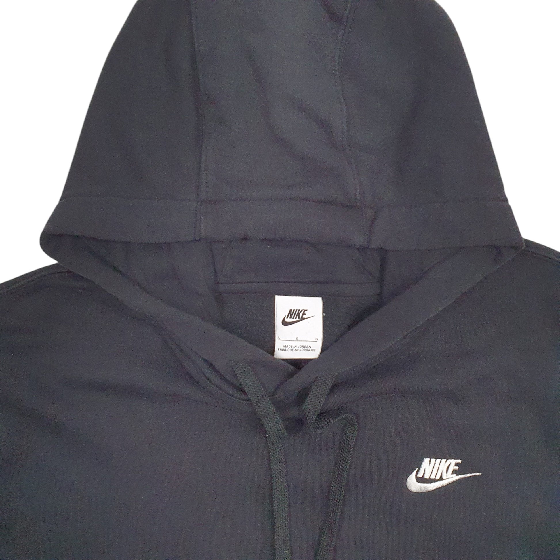 Mens Black Nike Swoosh Hoodie Jumper