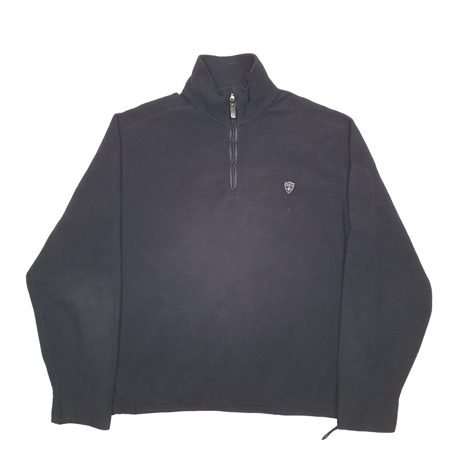 Mens Black Ralph Lauren  Quarter Zip Jumper