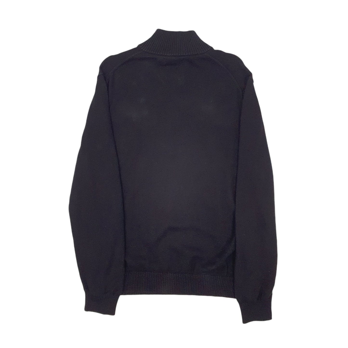 Mens Black Nautica Knitwear Quarter Zip Jumper