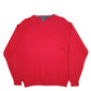 Womens Red Nautica Knit Crewneck Jumper