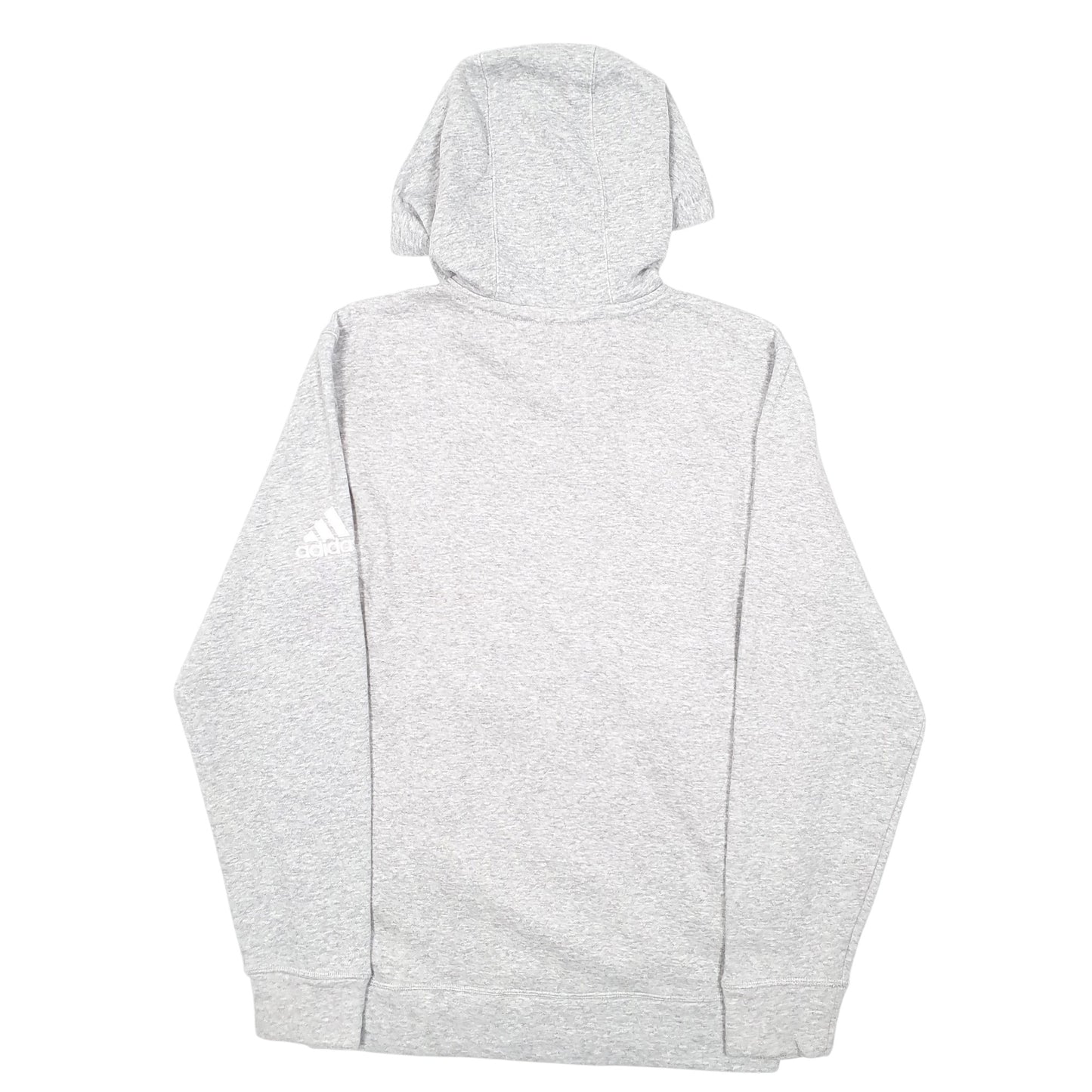 Mens Grey Adidas Volleyball Academy Indianapolis USA Spellout Hoodie Jumper