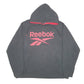 Mens Black Reebok Spellout Hoodie Jumper