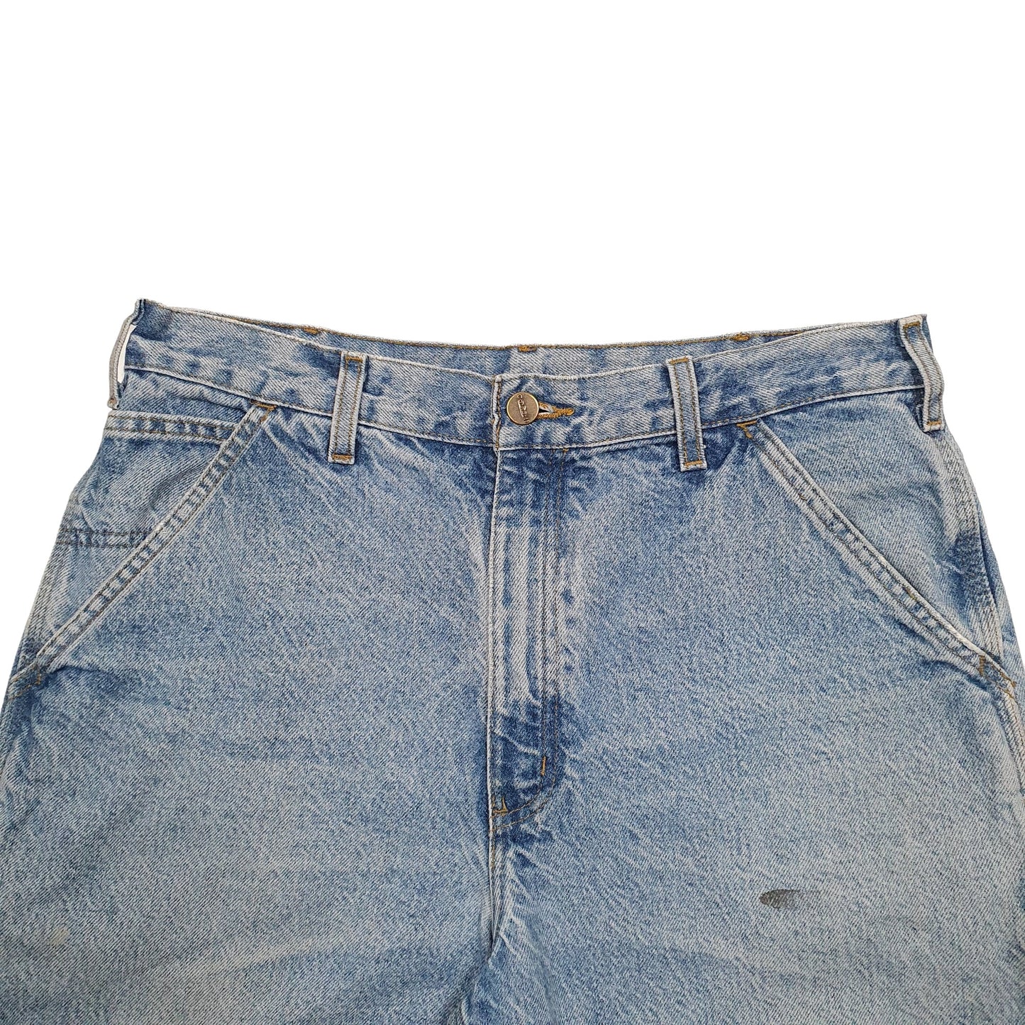 Mens Blue Carhartt Workwear Carpenter Shorts