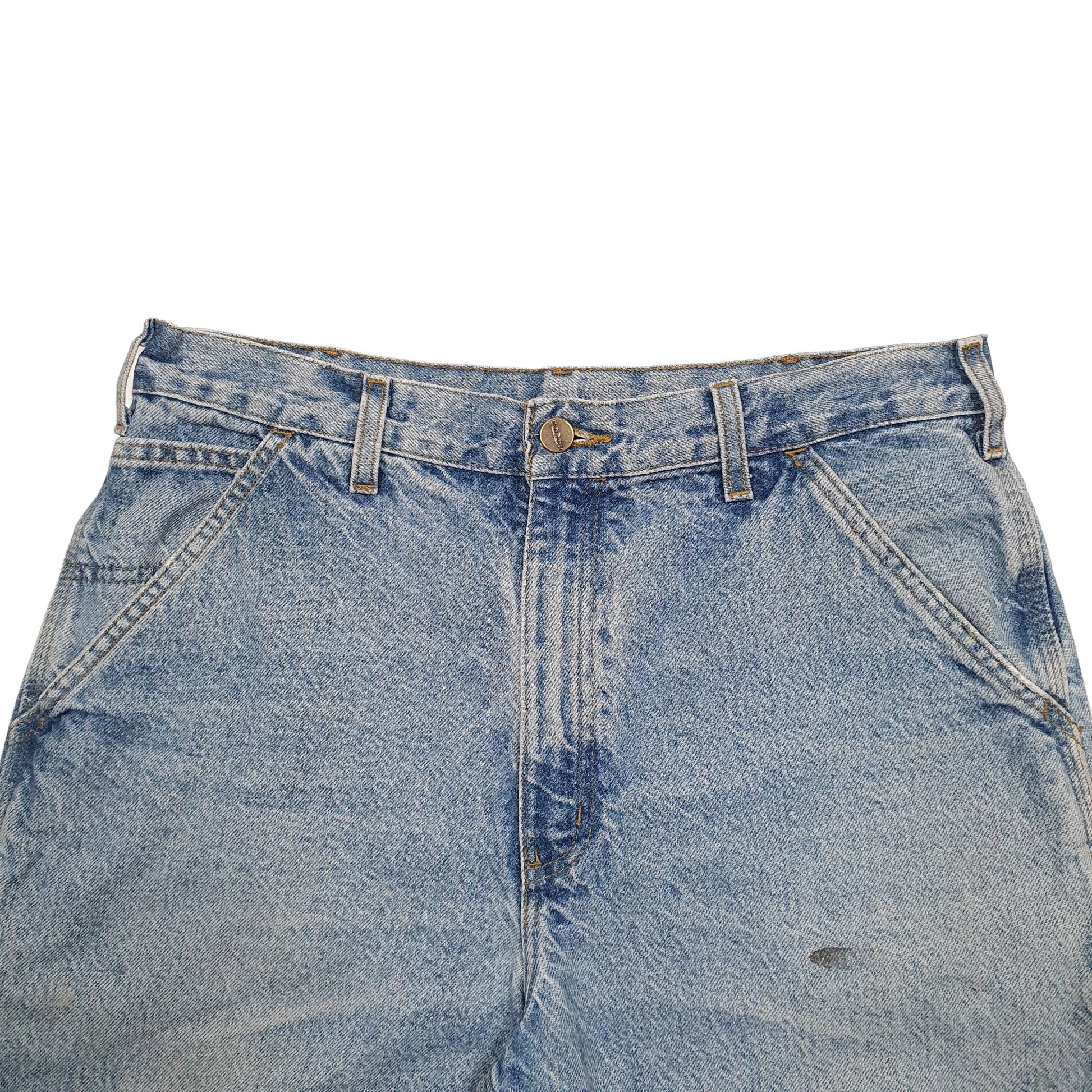 Mens Blue Carhartt Workwear Carpenter Shorts